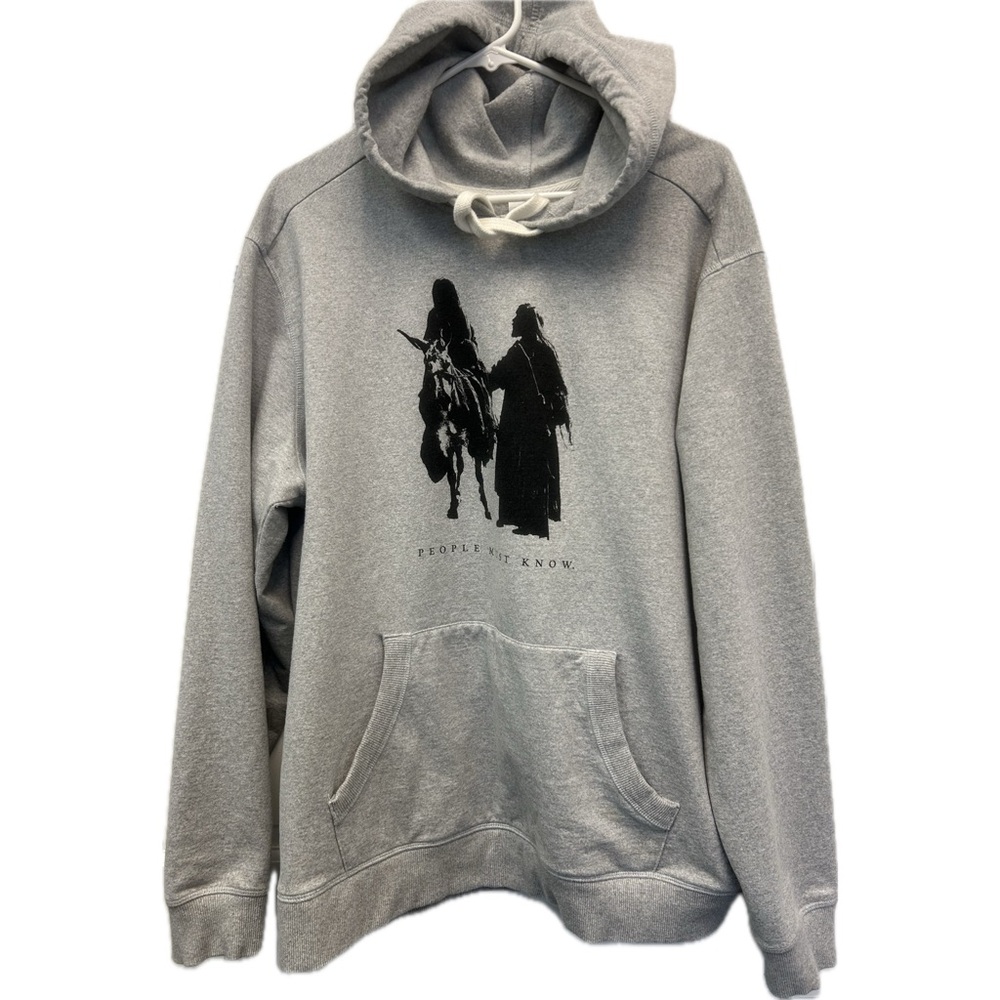 The Chosen  "People Must Know"  Gray Hoodie Men’s Size XXL